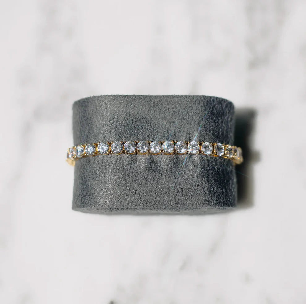 BRANSOLETKA TENISOWA | ZŁOTO