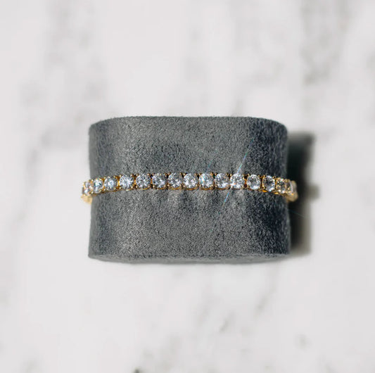 BRANSOLETKA TENISOWA | ZŁOTO